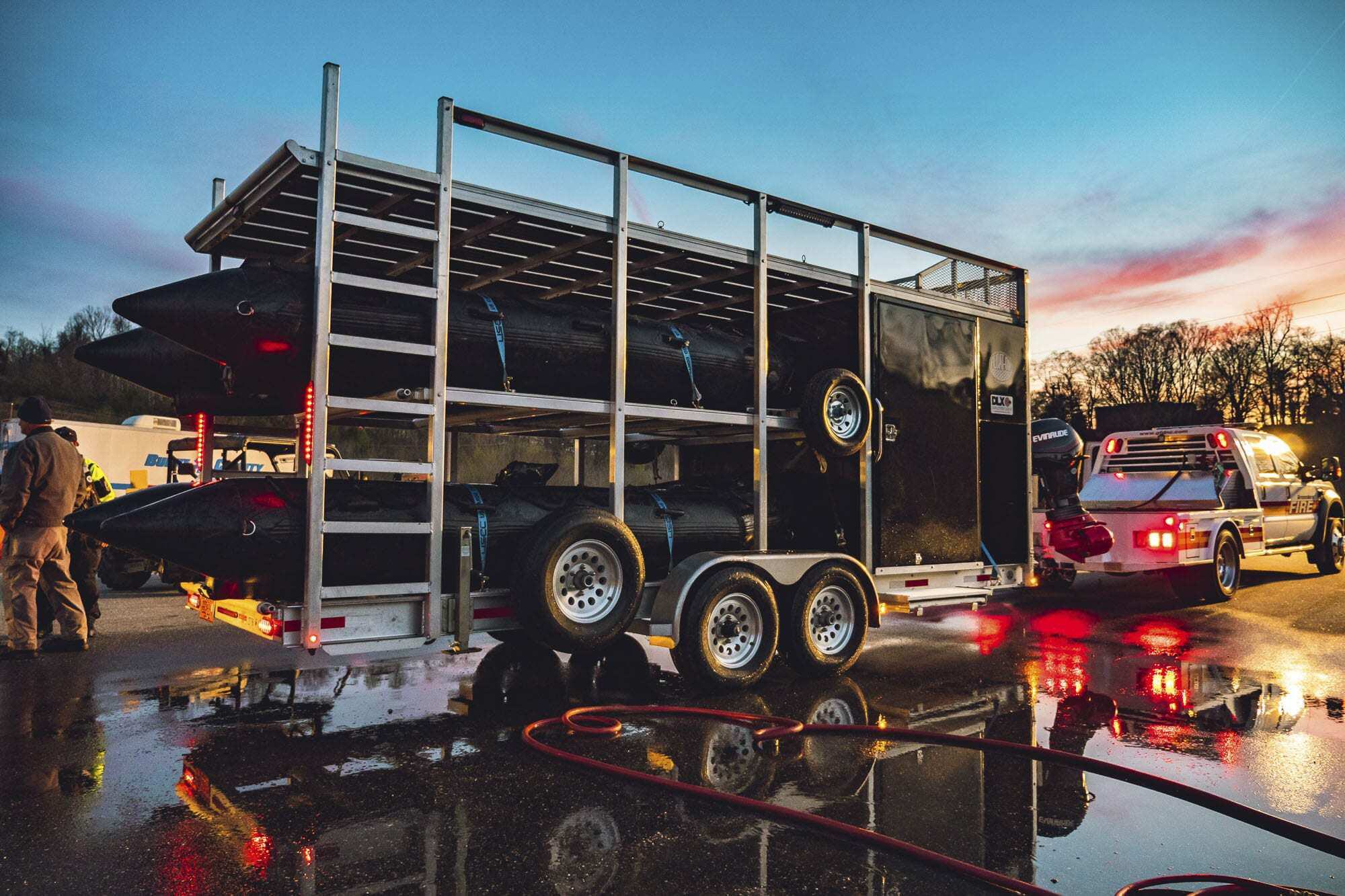 Water Rescue Boat Trailer