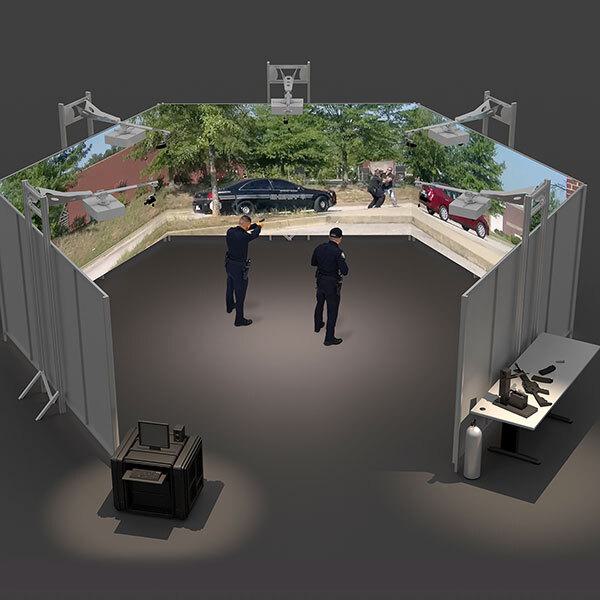 Virtual military training projection