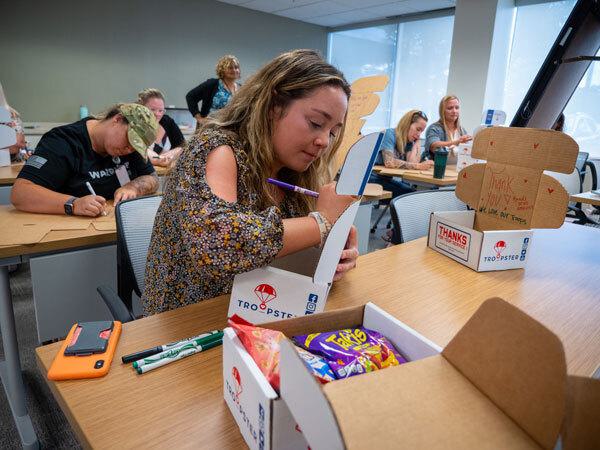 ADS Employee Creating Special Care Package