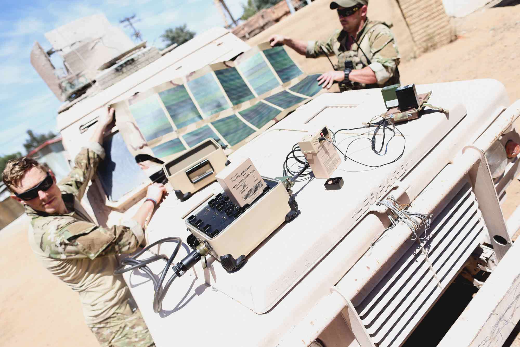 bren tronics sytem on military van