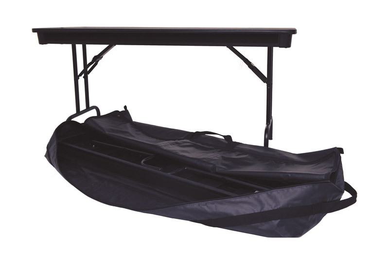 table with portable bag