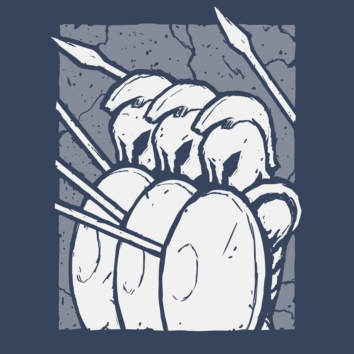 warrior west expo t shirt sketch with trojans