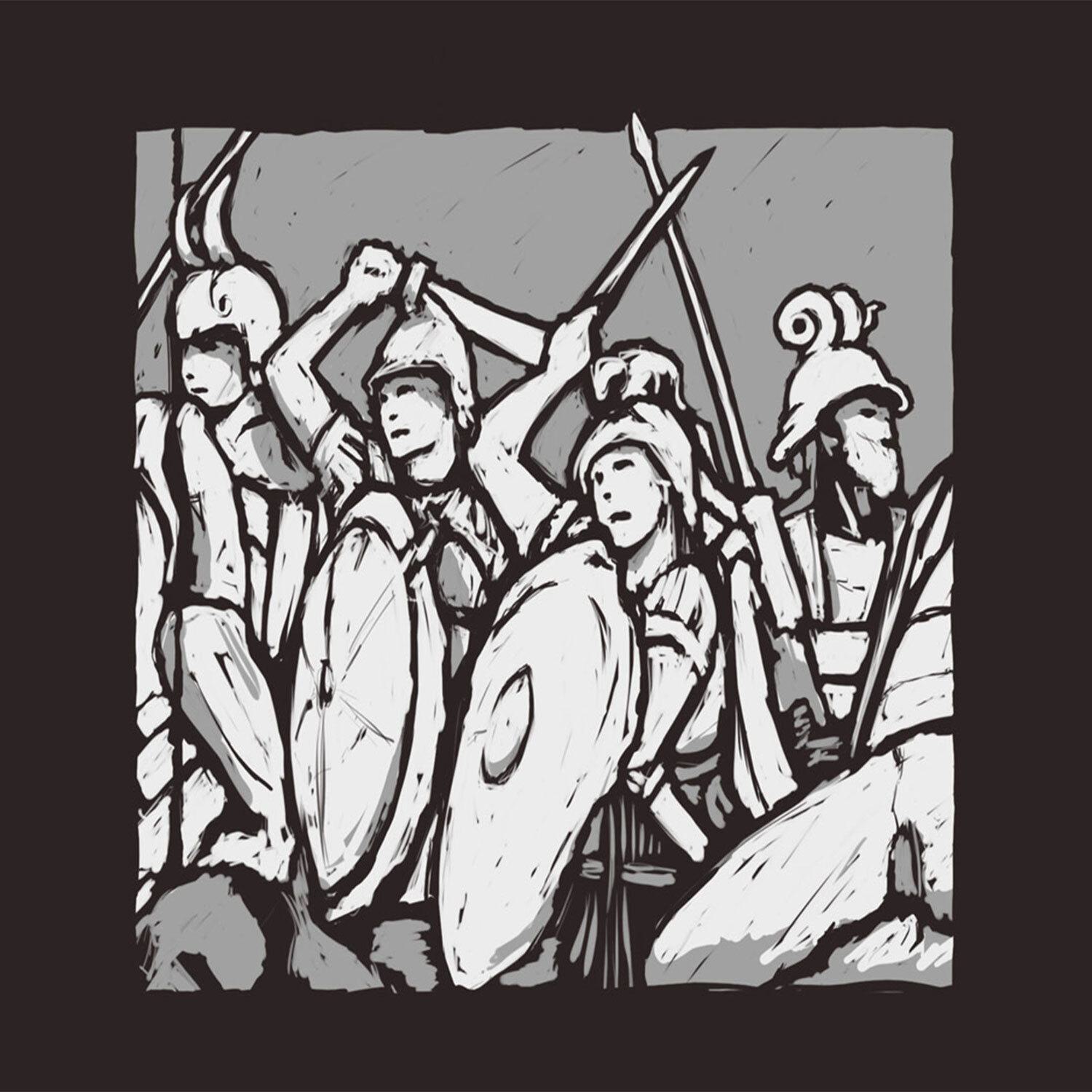 warrior west expo t shirt sketch with trojans