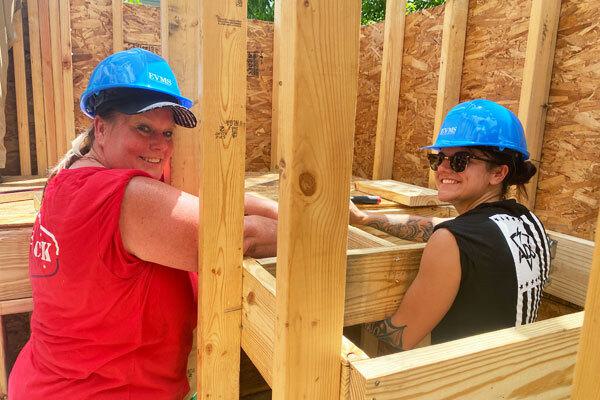 Women Doing an Activity at Annual Women Build Week