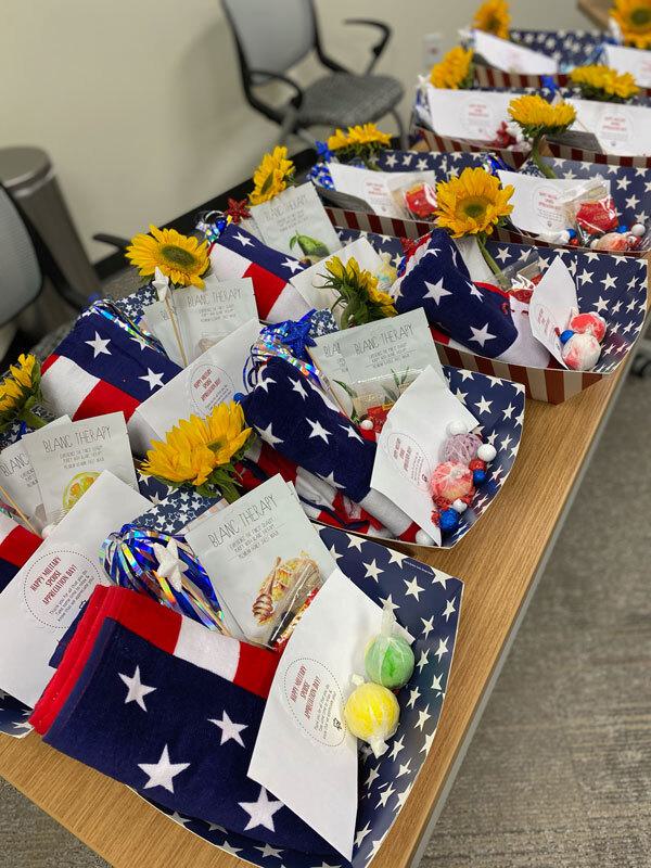 Patriotic Baskets Filled With Treats