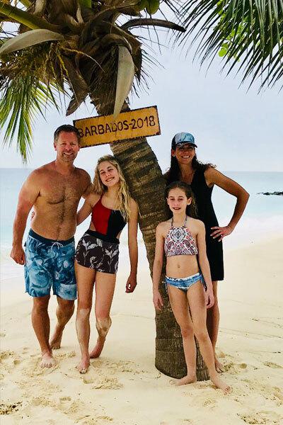 In-House Attorney Nikki Williams Family on a Beach