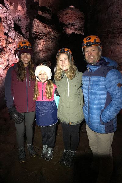In-House Attorney Nikki Williams Family in a Cave