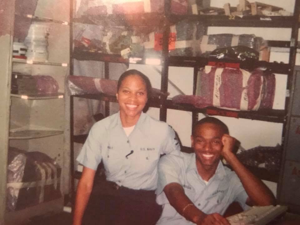 Distinguished Veteran Quawnishia Morgan With a Friend