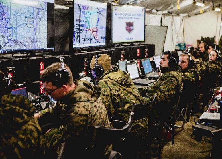 Military Men Using Tactical Radio Communication Solutions